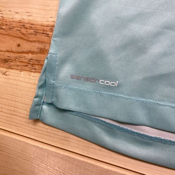 Ping Polo Shirt Large Blue Sensor Cool Performance Golf Tour Modern Fit - Picture 7 of 15